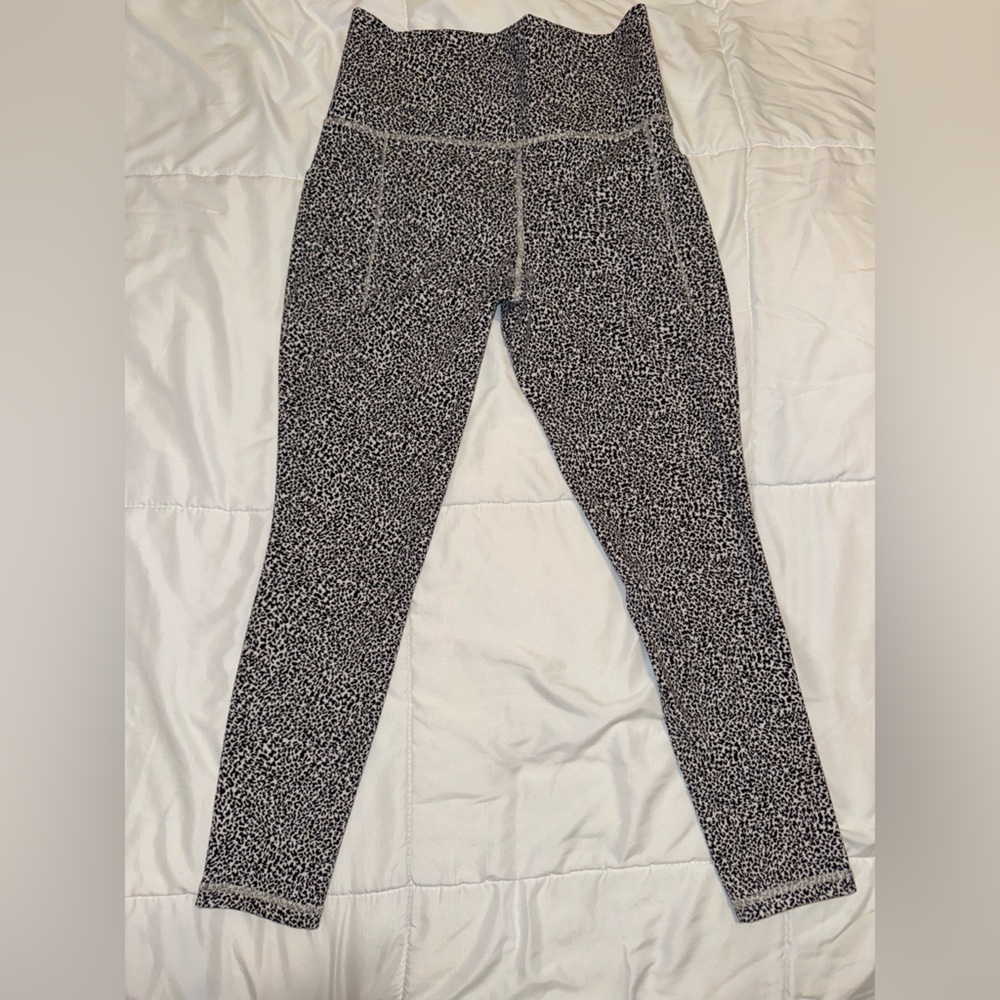 Athleta Monochrome Speckled Leggings